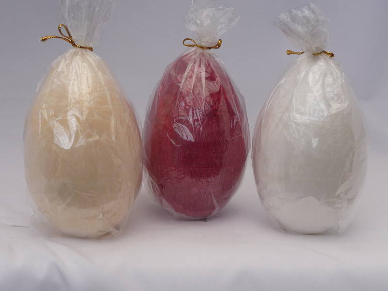 Large Red Egg  Cranberry Fragrance Candle